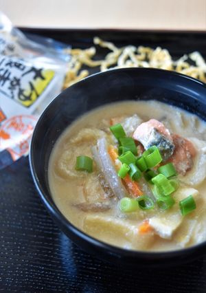 長崎特産のゆでぼし大根でかす汁-レシピのメイン写真