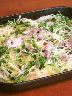 豚肉ともやしのとんこつ風 焼きラーメン-レシピのメイン写真