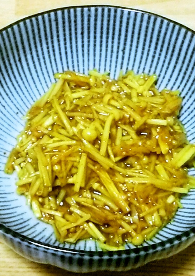 【簡単】エノキのオイマヨカレー炒め-レシピのメイン写真