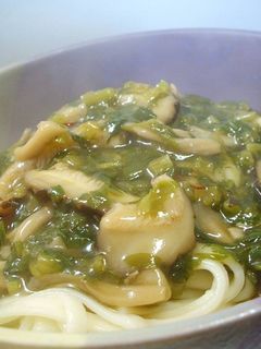 きのこと大根葉のあんかけうどん♪-レシピのメイン写真