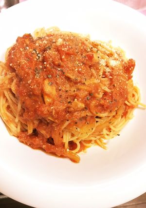 トマトツナパスタ★娼婦風パスタ-レシピのメイン写真