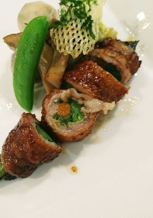 春菊と彩り野菜の肉巻き★甘辛ソース-レシピのメイン写真
