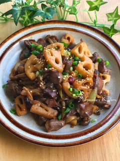 蓮根と砂肝の炒め物-レシピのメイン写真