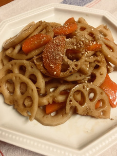 フライパンで作るれんこんのきんぴら-レシピのメイン写真
