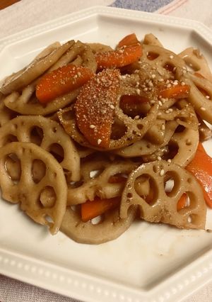 フライパンで作るれんこんのきんぴら-レシピのメイン写真
