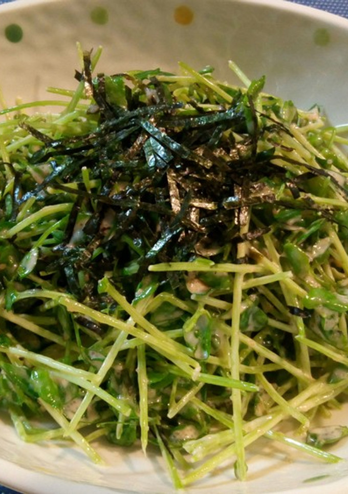 豆苗と海苔のめんたいマヨサラダ-レシピのメイン写真