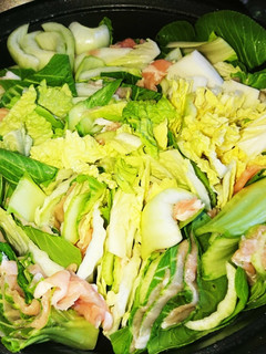 チンゲン菜と白菜、豚肉のミルフィーユ鍋-レシピのメイン写真