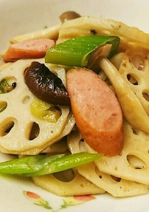 蓮根のシャキシャキ炒め-レシピのメイン写真