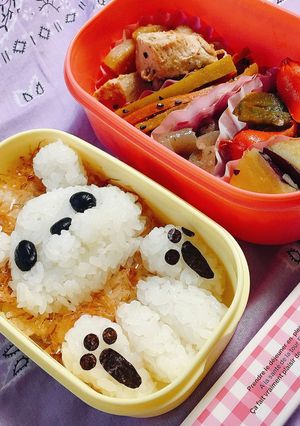 おすわりホワイトライオンさん弁当-レシピのメイン写真