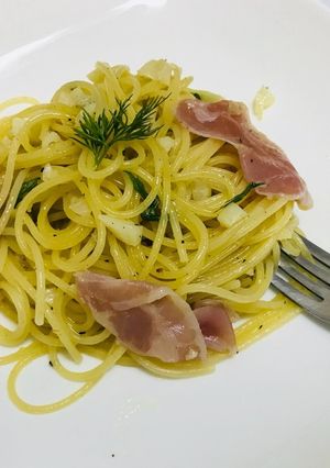 檸檬と生ハムのスパゲッティーニ-レシピのメイン写真