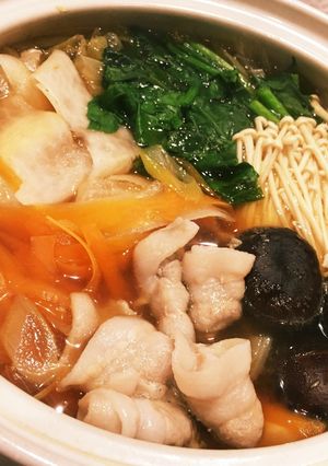 簡単！ピーラー鍋(常夜鍋風)-レシピのメイン写真