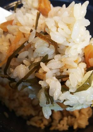 干し貝柱＆塩昆布で簡単炊き込みご飯-レシピのメイン写真