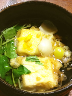 豆腐の卵衣揚げのお吸い物-レシピのメイン写真
