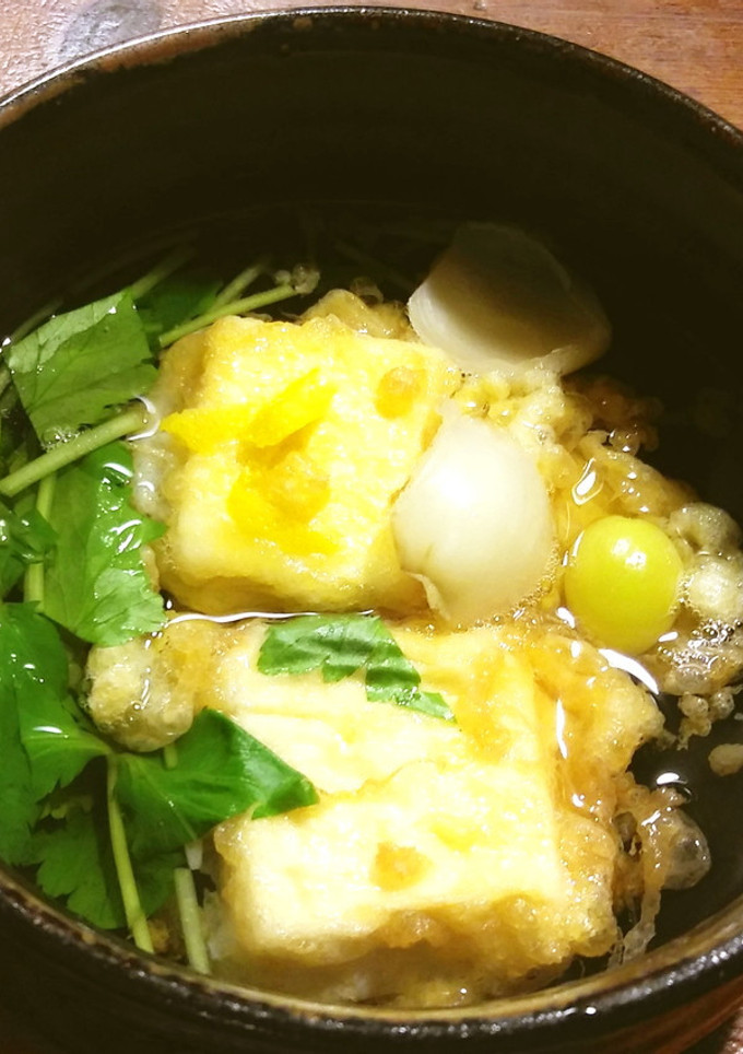 豆腐の卵衣揚げのお吸い物-レシピのメイン写真