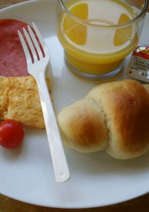 作ったパンで朝ごはん２-レシピのメイン写真