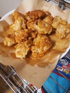 湿気たお煎餅救済!唐揚げ-レシピのメイン写真