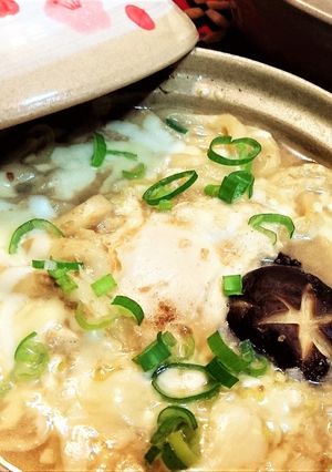 美味【とろ～りチーズの味噌鍋焼きうどん】-レシピのメイン写真