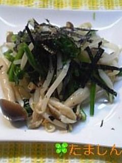 ほうれん草としめじのポン酢和え-レシピのメイン写真