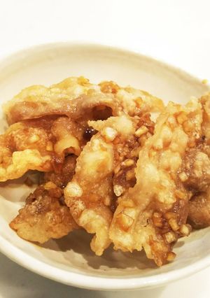 豚バラのカリカリ揚げ～刻み玉ねぎ漬け～-レシピのメイン写真