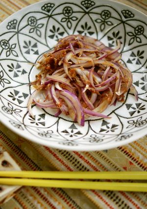 レンジで、紫玉ねぎの和え物-レシピのメイン写真