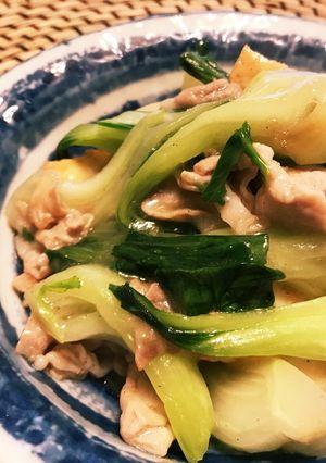 糖質制限☆豚肉と青梗菜と厚揚げの中華炒め-レシピのメイン写真