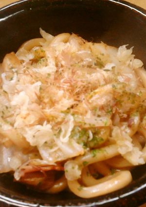 1人分　白菜たっぷりのソース焼きうどん-レシピのメイン写真