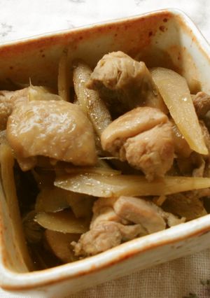 麺つゆで!鶏ごぼう煮♪-レシピのメイン写真