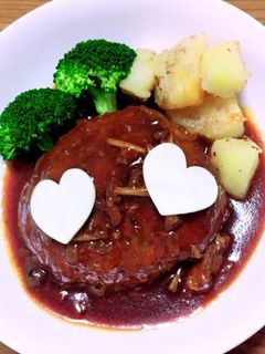 煮込みハンバーグインチーズ-レシピのメイン写真