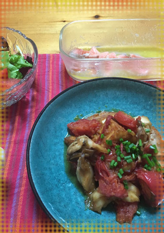 厚揚げとトマトの生姜焼き-レシピのメイン写真