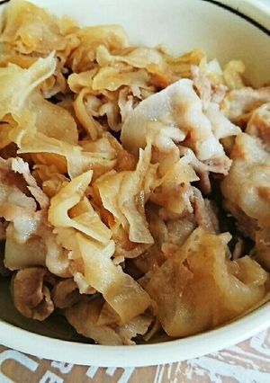 大根と豚しゃぶの煮物-レシピのメイン写真