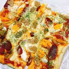 รูปของ パンの様なpizza