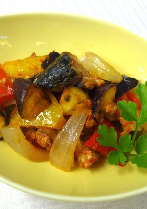 さば缶と夏野菜のケチャップ煮-レシピのメイン写真