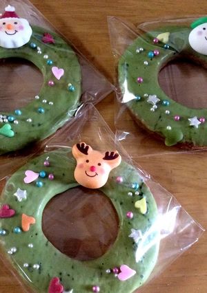 簡単!!♪クリスマス♪リースクッキー-レシピのメイン写真