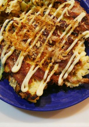 【低糖質】おからパウダーでお好み焼き-レシピのメイン写真