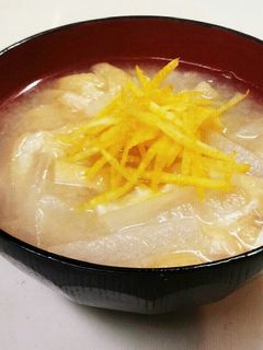 柚子香る☆大根と油揚げのお味噌汁-レシピのメイン写真