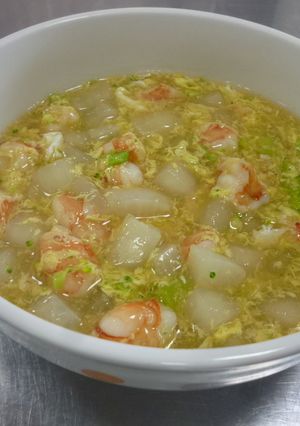 大根とブロッコリーとエビのあんかけスープ-レシピのメイン写真