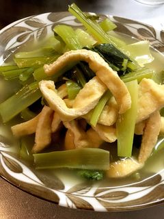 小松菜と油揚げのおひたし-レシピのメイン写真
