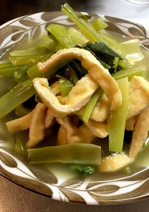 小松菜と油揚げのおひたし-レシピのメイン写真