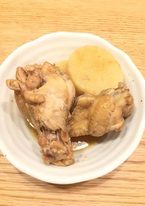 手羽元と長芋の煮物-レシピのメイン写真