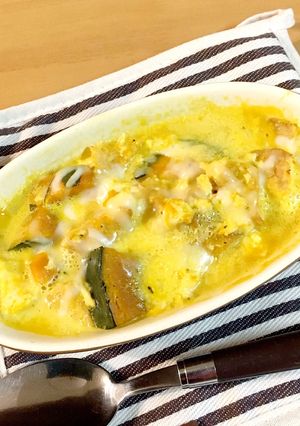 かぼちゃと厚揚げのグラタン風♪簡単´ω`-レシピのメイン写真