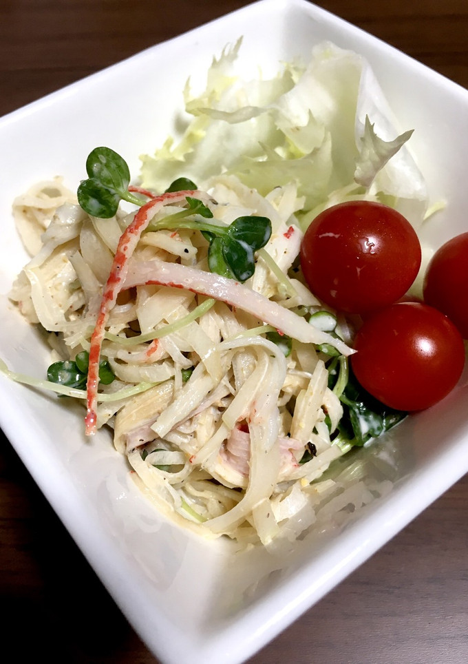かにかまと大根で安価サラダ-レシピのメイン写真