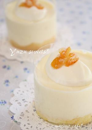 柚子のレアチーズケーキ-レシピのメイン写真