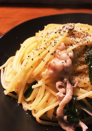 腹ペコ男子パクパク！レモンクリームパスタ-レシピのメイン写真