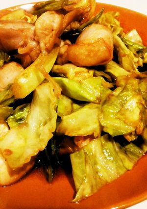 簡単！小さじ１♪キャベツと鶏肉の中華炒め-レシピのメイン写真