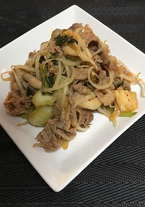 牛肉とキムチの野菜炒め♪-レシピのメイン写真