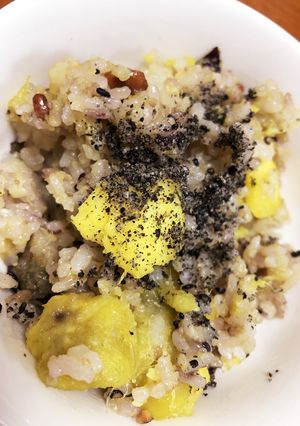 そのまんま！さつまいも炊き込みご飯☆-レシピのメイン写真