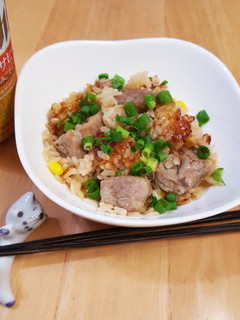 豚肩ロースブロックの炊き込みご飯(^^)-レシピのメイン写真