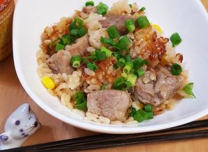 豚肩ロースブロックの炊き込みご飯(^^)-レシピのメイン写真