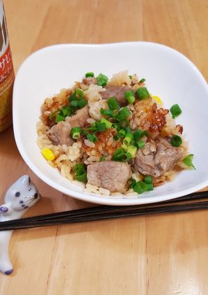 豚肩ロースブロックの炊き込みご飯(^^)-レシピのメイン写真