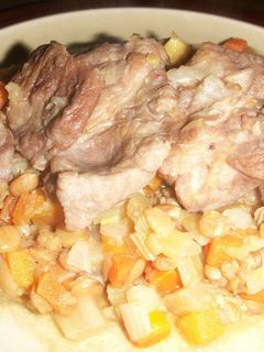 塩豚とレンズマメの煮込み-レシピのメイン写真